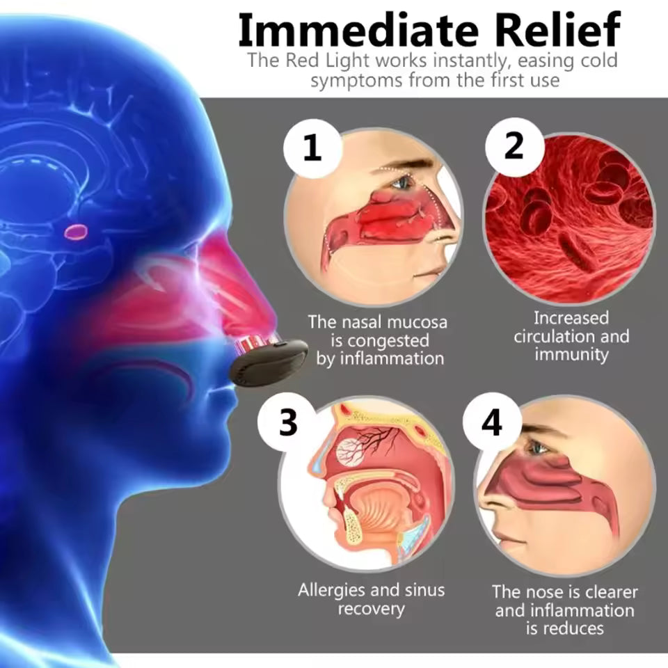 Red Light Nasal Therapy Device